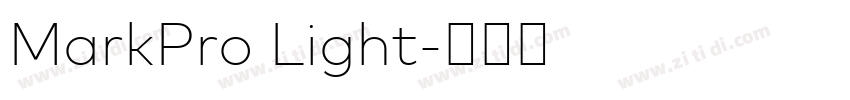 MarkPro Light字体转换